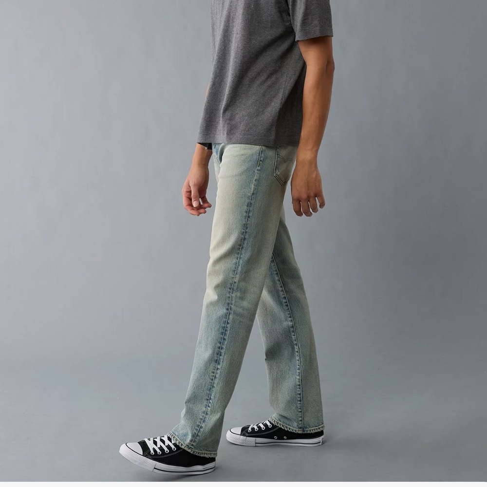American Eagle Original Bootcut Jeans Size 34 X 32 Light Wash